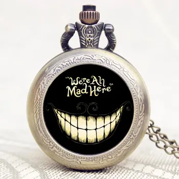 Alice in Wonderland We are All Mad Here Style Pocket Watch Girlfriend's Gift P1143
Alice in Wonderland We are All Mad Here Style Pocket Watch Girlfriend's Gift P1143
