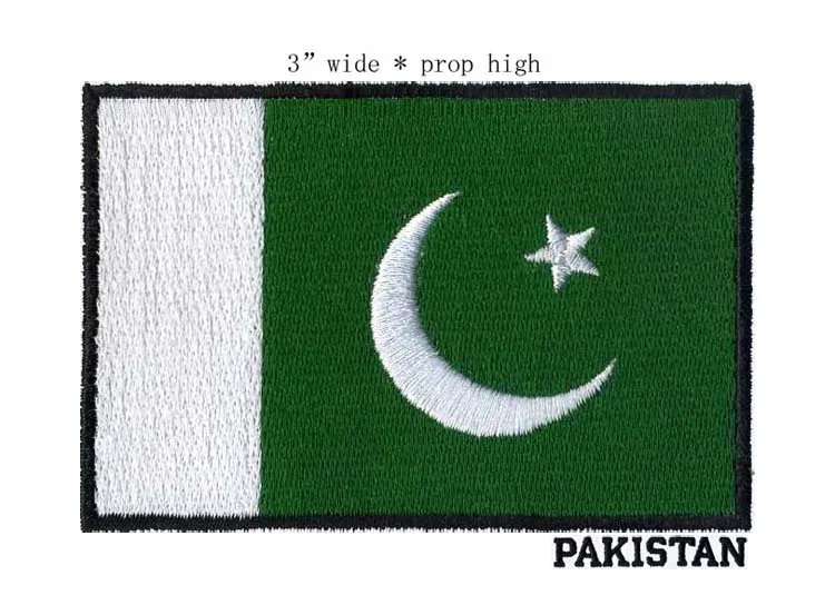 Pakistan 3" wide embroidery flag patch for transfers iron on patches/military patches/patches embroidered
Pakistan 3" wide embroidery flag patch for transfers iron on patches/military patches/patches embroidered