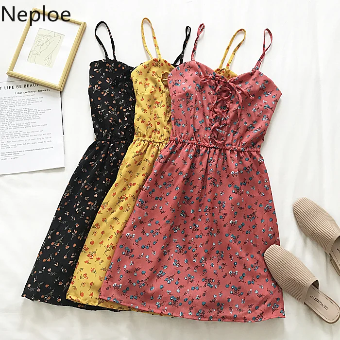 Neploe Cross Lace UP Sling Dress Floral Vintage women Elegant Dresses 2019 Summer Sexy Strapless Backless Vestidos 52423
Neploe Cross Lace UP Sling Dress Floral Vintage women Elegant Dresses 2019 Summer Sexy Strapless Backless Vestidos 52423