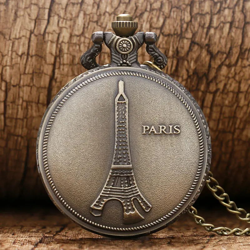 French Paris Eiffel Tower Fob Watch Full Hunter with Necklace Chain Quartz Pocket Watch with Necklace Souvenir Gift Bag
French Paris Eiffel Tower Fob Watch Full Hunter with Necklace Chain Quartz Pocket Watch with Necklace Souvenir Gift Bag