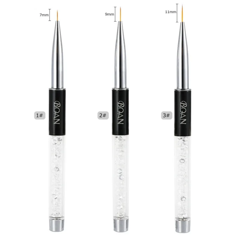 1pcs 7/9/11mm Nail Brush Crystal Acrylic Nail Art Brushes UV Gel Painting Line Brush Nylon Hair Pen Manicure Nail Tools
1pcs 7/9/11mm Nail Brush Crystal Acrylic Nail Art Brushes UV Gel Painting Line Brush Nylon Hair Pen Manicure Nail Tools