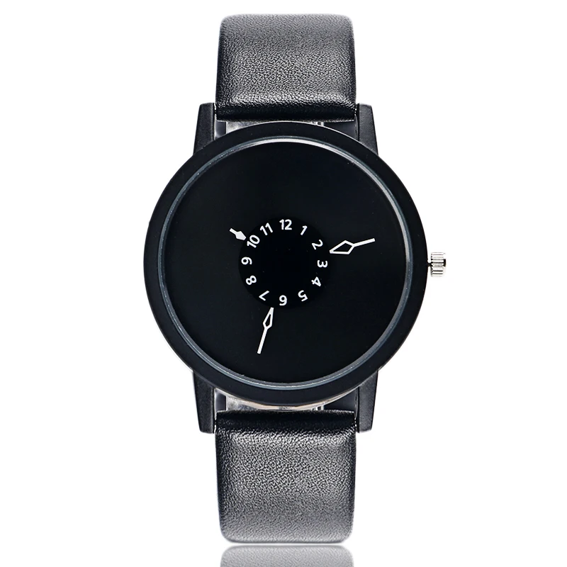 2016 Hot Selling Creative Turntable Wrist Watches Men's Special Quartz Watches Male Clock Fashion Clock Gift
