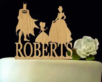 custom name Batman Silhouette with princess rustic wedding birthday cake toppers bridal baby shower Bachelor party decorations 
custom name Batman Silhouette with princess rustic wedding birthday cake toppers bridal baby shower Bachelor party decorations