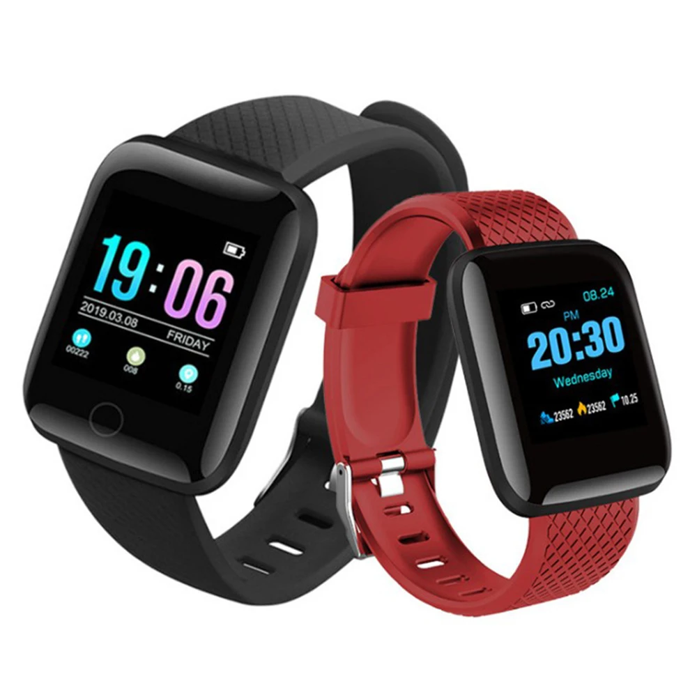 116 PLUS Smart Bracelet Color Screen Heart Rate Blood Pressure Monitoring Track Movement IP67 Waterproof Smart Watch
116 PLUS Smart Bracelet Color Screen Heart Rate Blood Pressure Monitoring Track Movement IP67 Waterproof Smart Watch