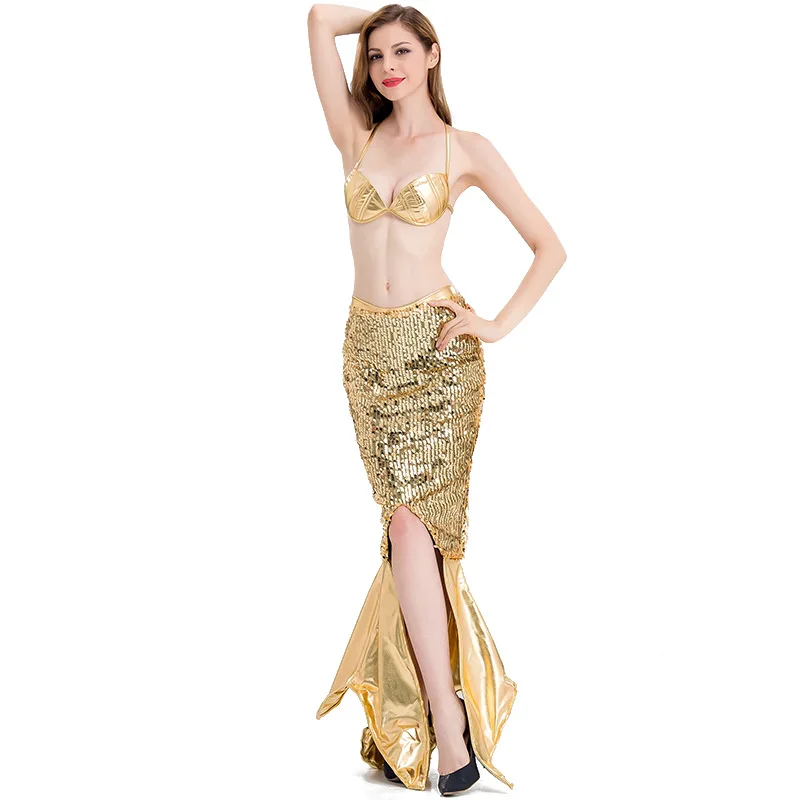 Adult Fairy Mermaid Tail Gold Sequin Costume Party Sexy Women Carnival Fancy Dress Swimmable Split Swimsuit Cosplay
Adult Fairy Mermaid Tail Gold Sequin Costume Party Sexy Women Carnival Fancy Dress Swimmable Split Swimsuit Cosplay