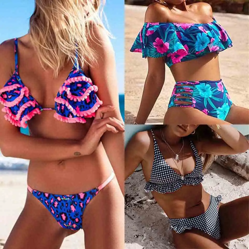 Raintropical New Sexy Push Up Bikinis Women Print Vintage Swimsuit Swimwear Female Brazilian Bikini Sets Women Bathing Suits
Raintropical New Sexy Push Up Bikinis Women Print Vintage Swimsuit Swimwear Female Brazilian Bikini Sets Women Bathing Suits