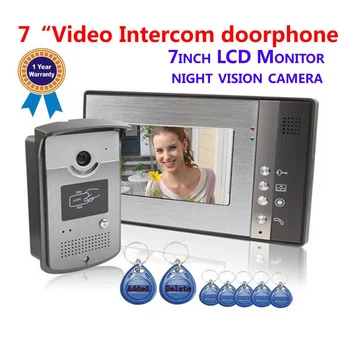7"TFT Color Touch Screen Video Door Phone Intercom Door Bell System M Unlocking Don't Disturb RFID Keyfobs
7"TFT Color Touch Screen Video Door Phone Intercom Door Bell System M Unlocking Don't Disturb RFID Keyfobs
