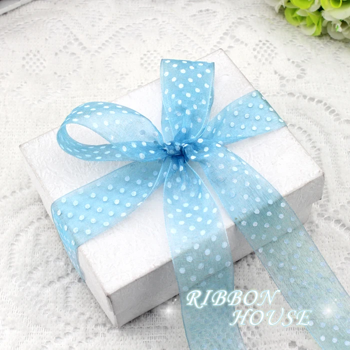 1'' (25mm) sky blue Printed organza ribbon colored dots ribbon gift wrap ribbon decoration ribbons
1'' (25mm) sky blue Printed organza ribbon colored dots ribbon gift wrap ribbon decoration ribbons