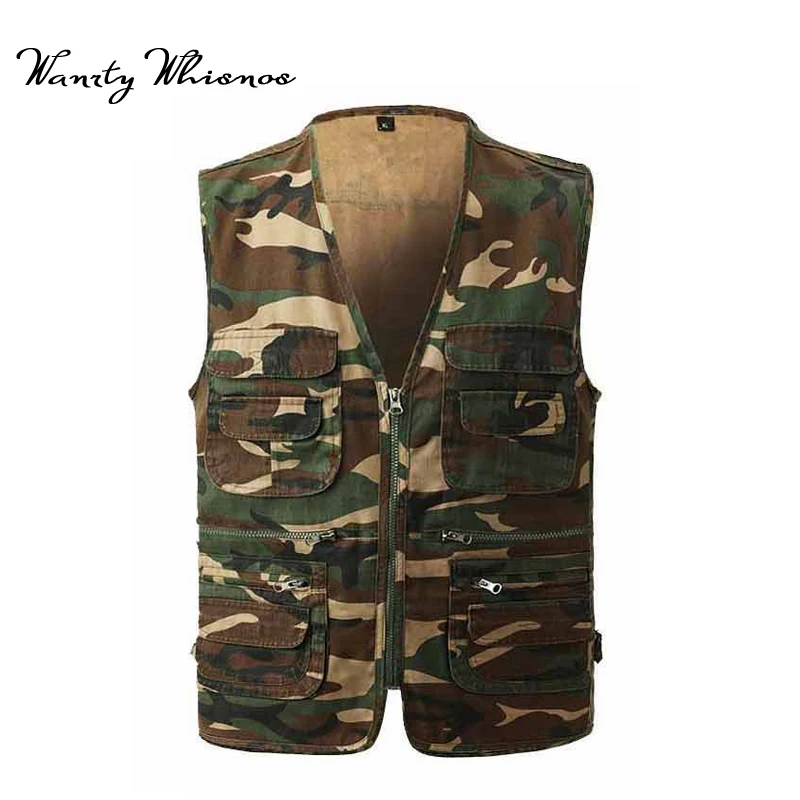 Vest Men Outerwear Military Vests Camouflage Waistcoat Multi Pockets Fish Hunt Vest Durable Colete Sleeveless Jacket Mesh Vest
Vest Men Outerwear Military Vests Camouflage Waistcoat Multi Pockets Fish Hunt Vest Durable Colete Sleeveless Jacket Mesh Vest