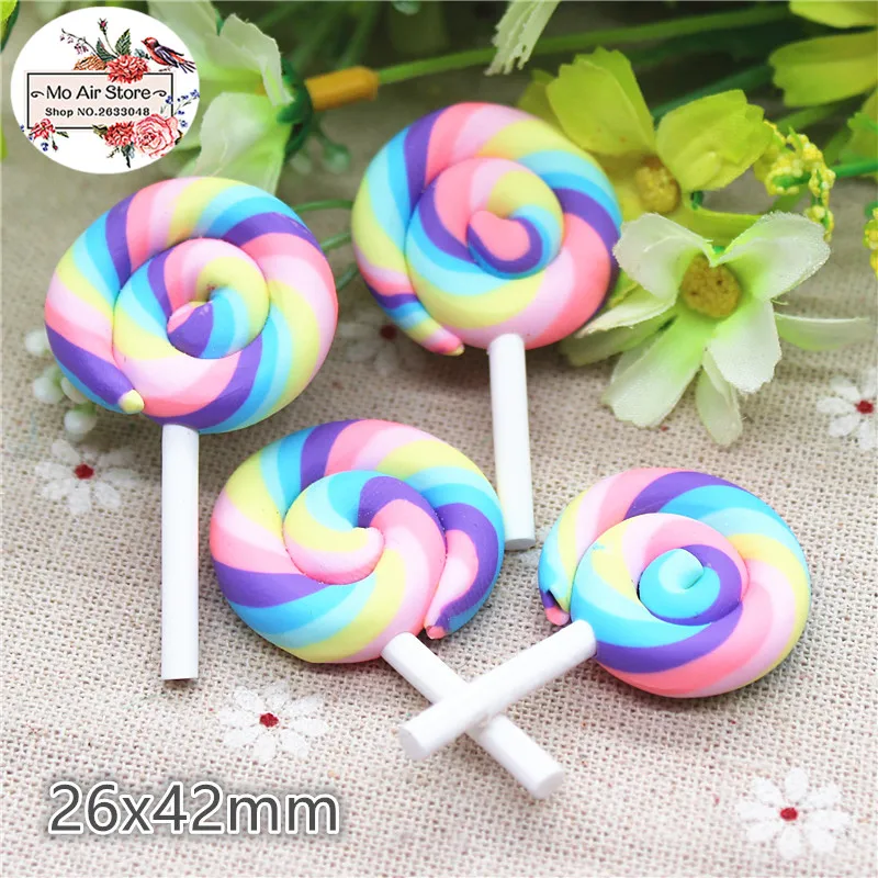 10PCS polymer clay rainbow hand made lollipop Flatback Cabochon Miniature Food Art Supply Decoden Charm DIY Craft
10PCS polymer clay rainbow hand made lollipop Flatback Cabochon Miniature Food Art Supply Decoden Charm DIY Craft