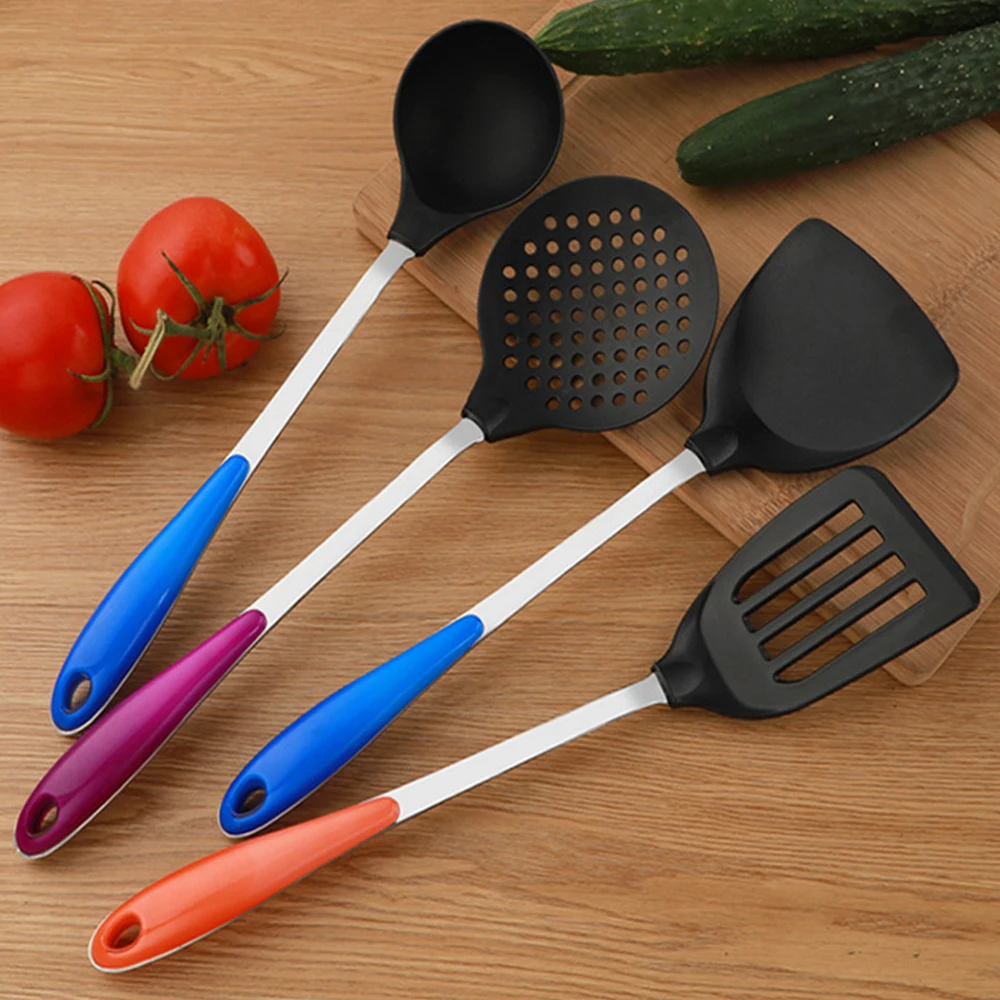 Silicone Kitchenware Spatula Set Silicone Non-stick Shovel Colander Kitchen Tool Utensils Kitchenware
Silicone Kitchenware Spatula Set Silicone Non-stick Shovel Colander Kitchen Tool Utensils Kitchenware