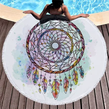 1PC Colorful Dreamcatcher Tassel Tapestry Blanket Round Beach Towel Sunblock Microfiber Blanket Yoga Mat For Women Towel 150cm
1PC Colorful Dreamcatcher Tassel Tapestry Blanket Round Beach Towel Sunblock Microfiber Blanket Yoga Mat For Women Towel 150cm