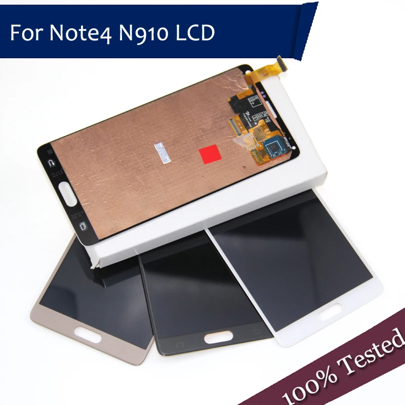 Сменные ЖК-дисплеи для Samsung Galaxy Note 4 N910 N910A N910F Note4 AMOLED ЖК-дисплей сенсорный