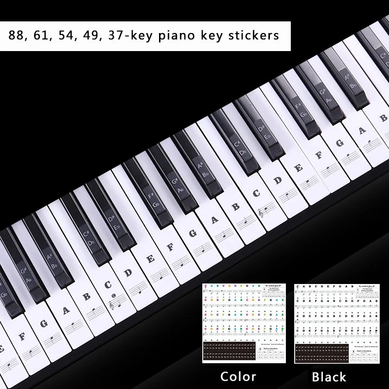 Piano Sticker Transparent Piano Keyboard PVC Sticker 54/6188 Key Piano Stave Electronic Keyboard Note Sticker for White Keys
Piano Sticker Transparent Piano Keyboard PVC Sticker 54/6188 Key Piano Stave Electronic Keyboard Note Sticker for White Keys