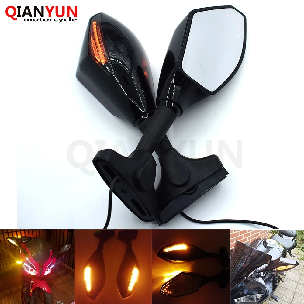 Universal Motorcycle Rear View Side Wing Mirrors w/ LED Turn Signal Light FOR BMW R1200gs R1200GS K1600 K1300 K1200R K1200S
Universal Motorcycle Rear View Side Wing Mirrors w/ LED Turn Signal Light FOR BMW R1200gs R1200GS K1600 K1300 K1200R K1200S