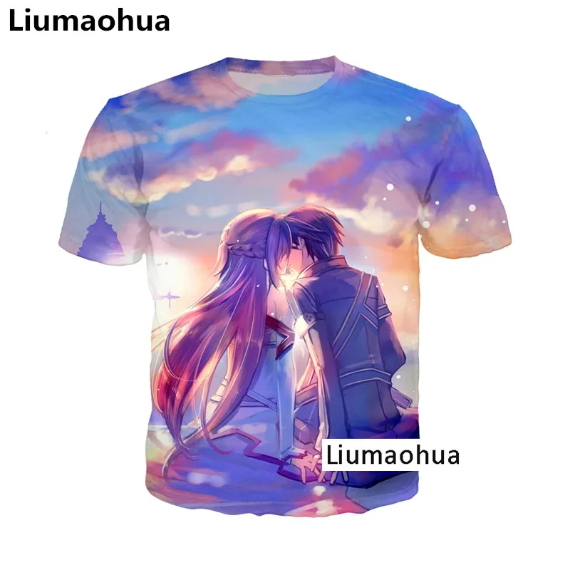 Liu Maohua anime sword art online 3D printing unisex Cosplay sexy katana kirito fashion T-shirt top
Liu Maohua anime sword art online 3D printing unisex Cosplay sexy katana kirito fashion T-shirt top