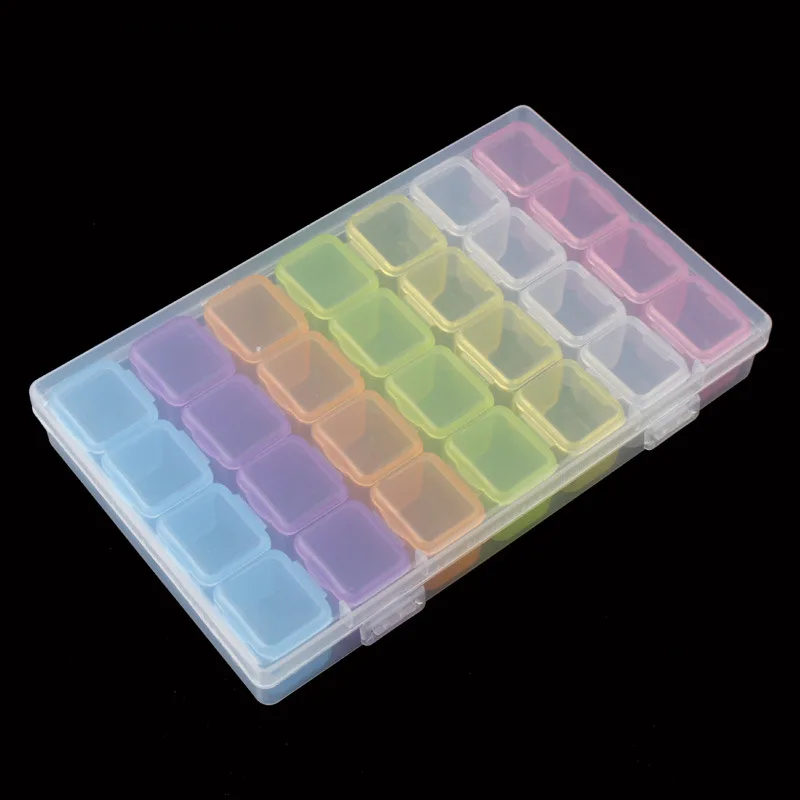 28 Slots Colorful Plastic Empty Storage Box Nail Art Rhinestone Tools Jewelry Beads Display Box Case Decorations Container
28 Slots Colorful Plastic Empty Storage Box Nail Art Rhinestone Tools Jewelry Beads Display Box Case Decorations Container
