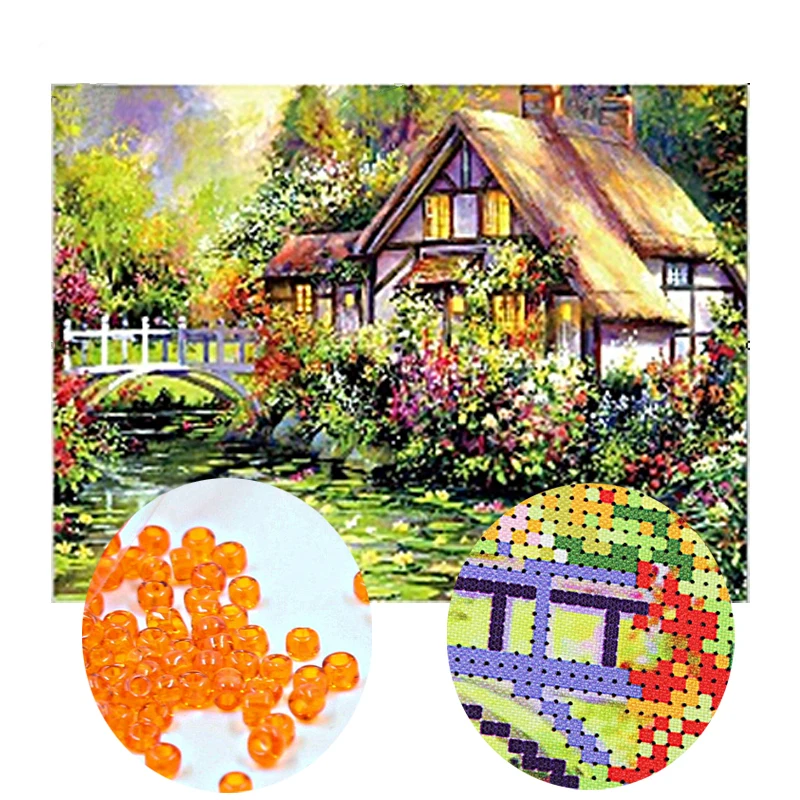 Needlework,DIY bead Cross stitch,Embroidery stitch Mountain hut,women Precise Printed scenic Pattern cross stitching
Needlework,DIY bead Cross stitch,Embroidery stitch Mountain hut,women Precise Printed scenic Pattern cross stitching