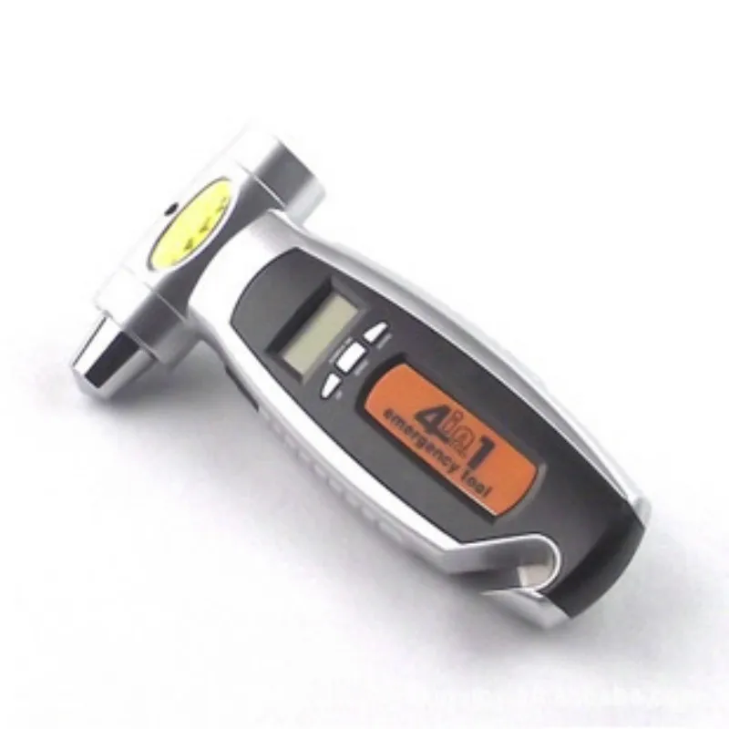 4 in 1 Digital LCD Car Auto Tire Gauge Tyre Meter Pressure + Automobile Emergency Hammer + Flashlight + Cutter
4 in 1 Digital LCD Car Auto Tire Gauge Tyre Meter Pressure + Automobile Emergency Hammer + Flashlight + Cutter
