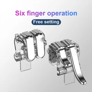 1 Pair Mobile Phone Gamepad Trigger Fire Button Aim Key L1R1 Shooter Controller PUBG For Android Phone For iPhone Game
1 Pair Mobile Phone Gamepad Trigger Fire Button Aim Key L1R1 Shooter Controller PUBG For Android Phone For iPhone Game