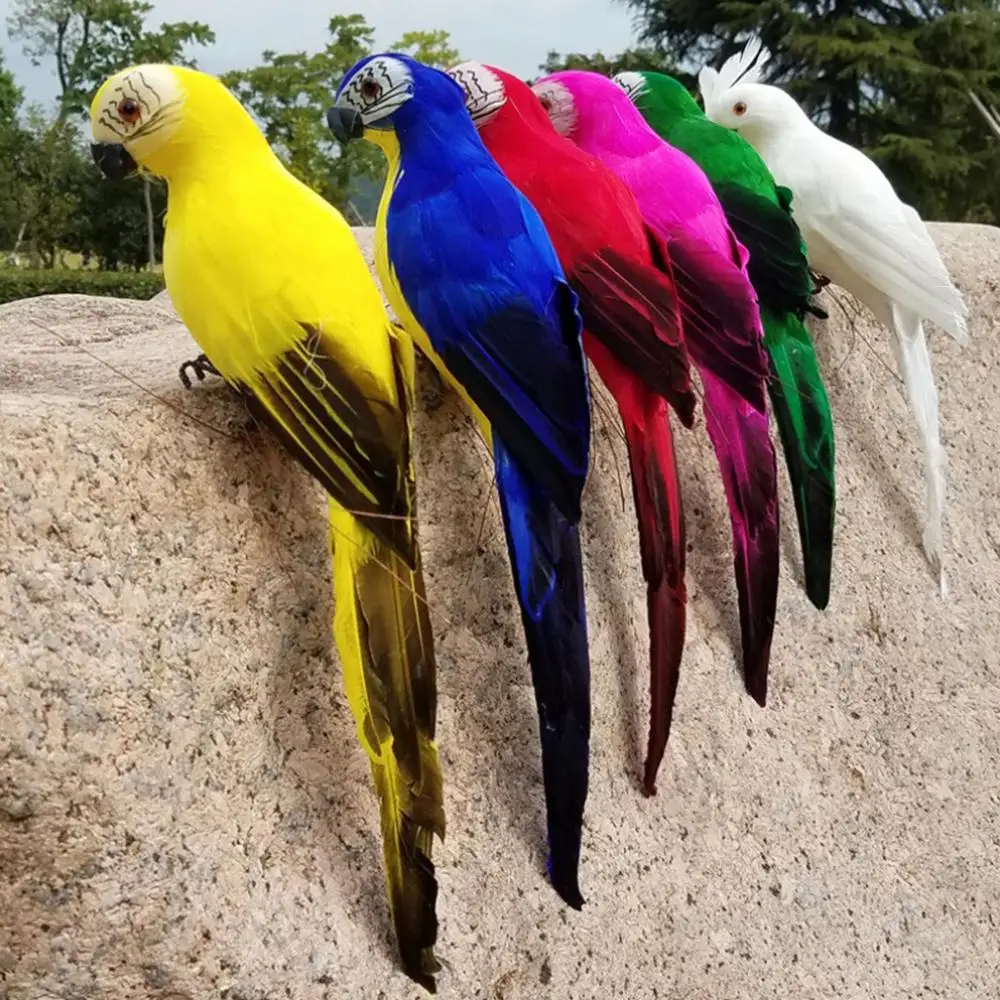 7 Colors 35cm 25cm Artificial Parrot Realistic Feather Birds Figurines Garden Ornaments Yard Statue Sculpture Party Decor
7 Colors 35cm 25cm Artificial Parrot Realistic Feather Birds Figurines Garden Ornaments Yard Statue Sculpture Party Decor