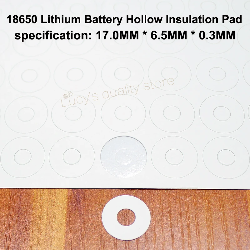 100pcs/lot 18650 Lithium Battery Positive Hollow Tip Insulation Pad Indigo Paper Fast Insulation Pad Meson Battery Accessories
100pcs/lot 18650 Lithium Battery Positive Hollow Tip Insulation Pad Indigo Paper Fast Insulation Pad Meson Battery Accessories