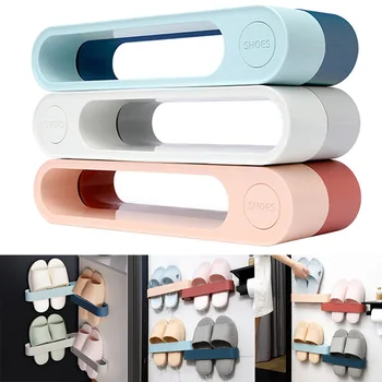 Rotation Wall Mount Shoes Rack Slipper Shelf Storage Organizer Punch-free Shoes Stand Bathroom GHS99
Rotation Wall Mount Shoes Rack Slipper Shelf Storage Organizer Punch-free Shoes Stand Bathroom GHS99