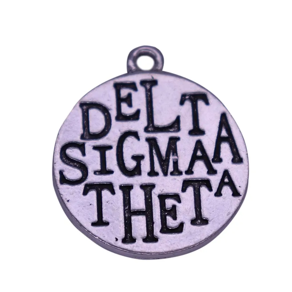 New Arrival Greek Letter Delta Sigma Theta Charm Pendants Sorority Fraternity College Union Jewelry Accessory DIY
New Arrival Greek Letter Delta Sigma Theta Charm Pendants Sorority Fraternity College Union Jewelry Accessory DIY