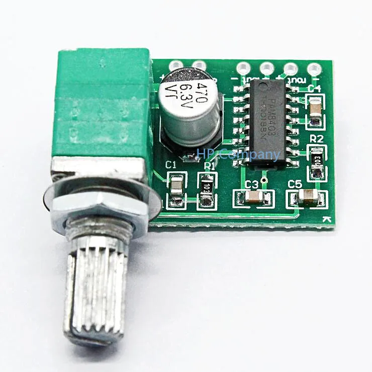 PAM8403 mini 5V digital amplifier board with switch potentiometer can be USB powered GF1002
PAM8403 mini 5V digital amplifier board with switch potentiometer can be USB powered GF1002