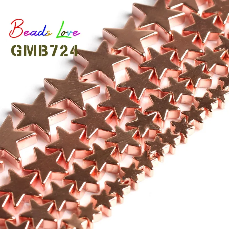 Wholesale Star Shape Rose Gold Hematite Loose Spacer Beads for Jewelry Making Diy Bracelet Necklace Size 4/6/8/10mm 15 Inches
Wholesale Star Shape Rose Gold Hematite Loose Spacer Beads for Jewelry Making Diy Bracelet Necklace Size 4/6/8/10mm 15 Inches