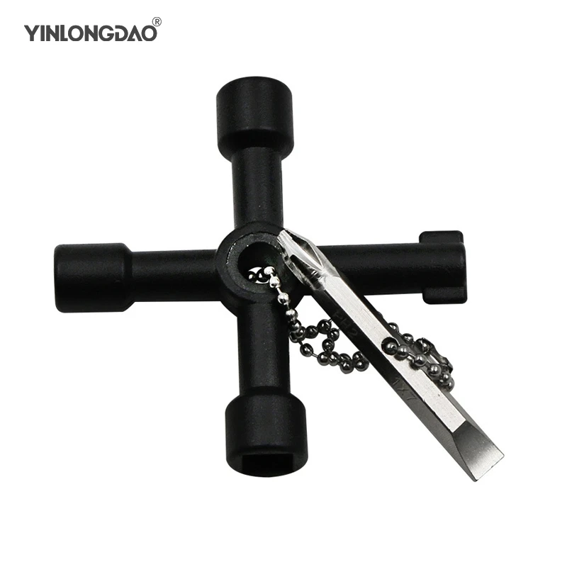 4 In 1 Cross Switch Key Wrench With Accessories Universal Square Triangle Train Electrical Cupboard Box Elevator Cabinet Alloy
4 In 1 Cross Switch Key Wrench With Accessories Universal Square Triangle Train Electrical Cupboard Box Elevator Cabinet Alloy