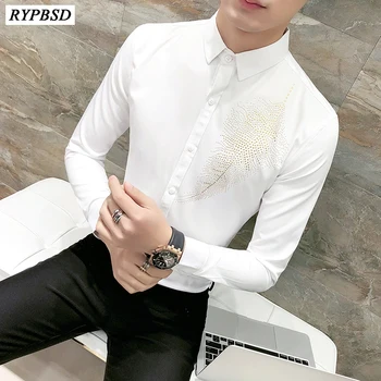 2018 Spring New Tide Personality Shirts Men Gold Shirt Men Korean Fashion Slim Fit Night Club Long Sleeve Luxury Men Shirt
2018 Spring New Tide Personality Shirts Men Gold Shirt Men Korean Fashion Slim Fit Night Club Long Sleeve Luxury Men Shirt