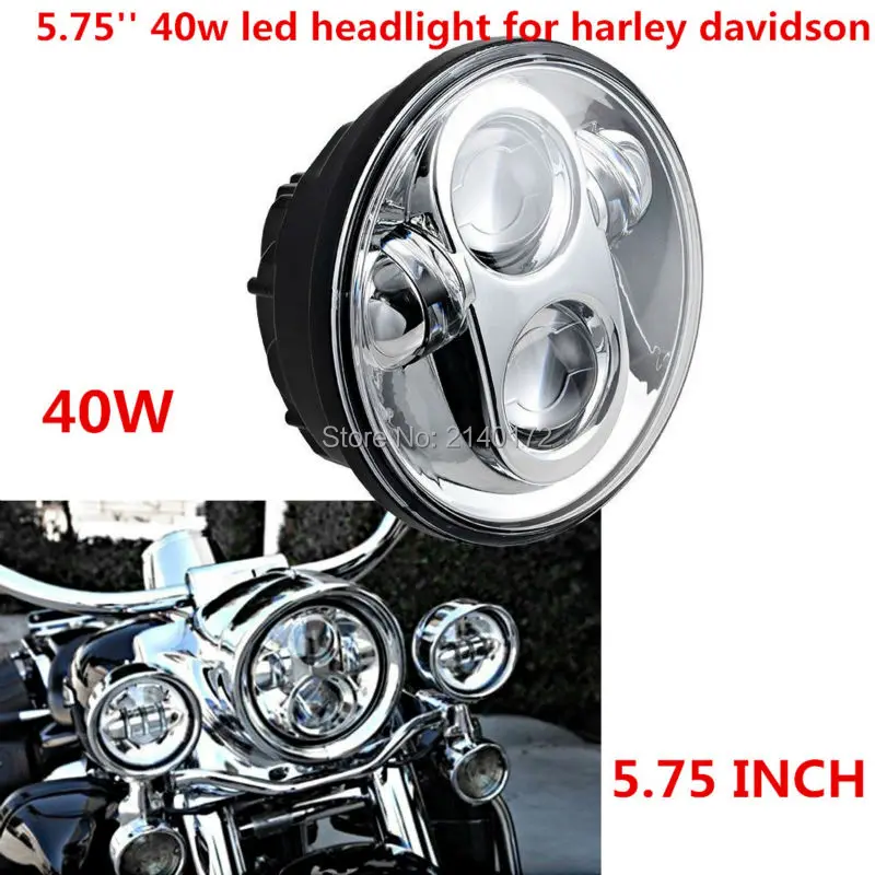 5 3/4'' Road Glide led headlight 40W 5.75 inch led projector headlights for harley sportster and Dyna Motorcycle Headlamp
5 3/4'' Road Glide led headlight 40W 5.75 inch led projector headlights for harley sportster and Dyna Motorcycle Headlamp