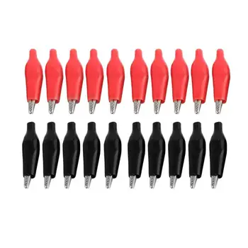 20 Pcs Black Red Soft Plastic Coated Testing Probe Alligator Clips Crocodile Test Clip Leads electrical equipment supplies
20 Pcs Black Red Soft Plastic Coated Testing Probe Alligator Clips Crocodile Test Clip Leads electrical equipment supplies