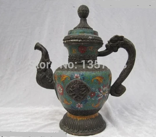 shitou 001036 Tibet 100% Bronze handwork made cloisonne palace Dragon Head flagon stoup Pot discount 30% (C0324)
shitou 001036 Tibet 100% Bronze handwork made cloisonne palace Dragon Head flagon stoup Pot discount 30% (C0324)