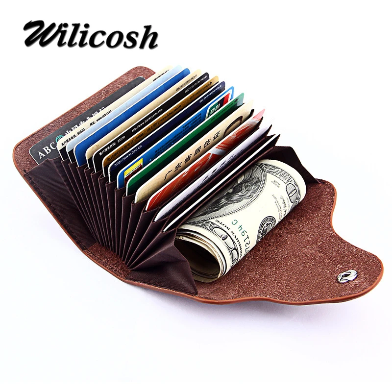 Wilicosh Genuine Leather Card Holder Wallets Quality Female Credit Card Holders Women Pillow Organizer Purse 15 Card Slot XKQ033
Wilicosh Genuine Leather Card Holder Wallets Quality Female Credit Card Holders Women Pillow Organizer Purse 15 Card Slot XKQ033