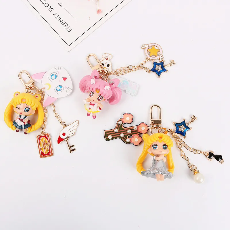 Cute Japan Cartoon Sailor Moon Chibi Maruko Doll Keychain Pendant for Women Bag backpack Charms Decoration Car Key Rings Holder
Cute Japan Cartoon Sailor Moon Chibi Maruko Doll Keychain Pendant for Women Bag backpack Charms Decoration Car Key Rings Holder