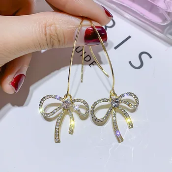 2019 new design fashion jewelry exquisite elegant bow earrings full of crystal earrings wedding party earrings for woman
2019 new design fashion jewelry exquisite elegant bow earrings full of crystal earrings wedding party earrings for woman