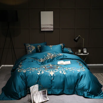Egyptian Cotton Bedsheet set Quilt/Duvet cover Bed set Pillowcase Oriental Embroidery Luxury Bedding set Queen King size 4Piece
Egyptian Cotton Bedsheet set Quilt/Duvet cover Bed set Pillowcase Oriental Embroidery Luxury Bedding set Queen King size 4Piece