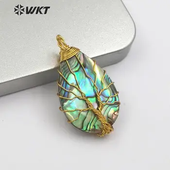WT-JP147 Abalone Shell Pendant Teardrop Paua Shell With Wire Wrapped Pendant Tree Of Life Pendant Women Necklace Pendant Jewel
WT-JP147 Abalone Shell Pendant Teardrop Paua Shell With Wire Wrapped Pendant Tree Of Life Pendant Women Necklace Pendant Jewel
