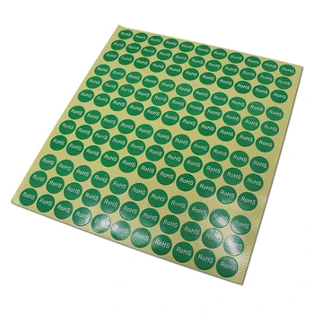 Wholesale Diameter 1.3cm/2cm White RoHS Print Green Paper Stickers Self Adhesive Lable for Environmentally Protection Mark
Wholesale Diameter 1.3cm/2cm White RoHS Print Green Paper Stickers Self Adhesive Lable for Environmentally Protection Mark