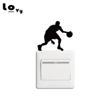 Человек играющий в баскетбол Сменные наклейки креативный