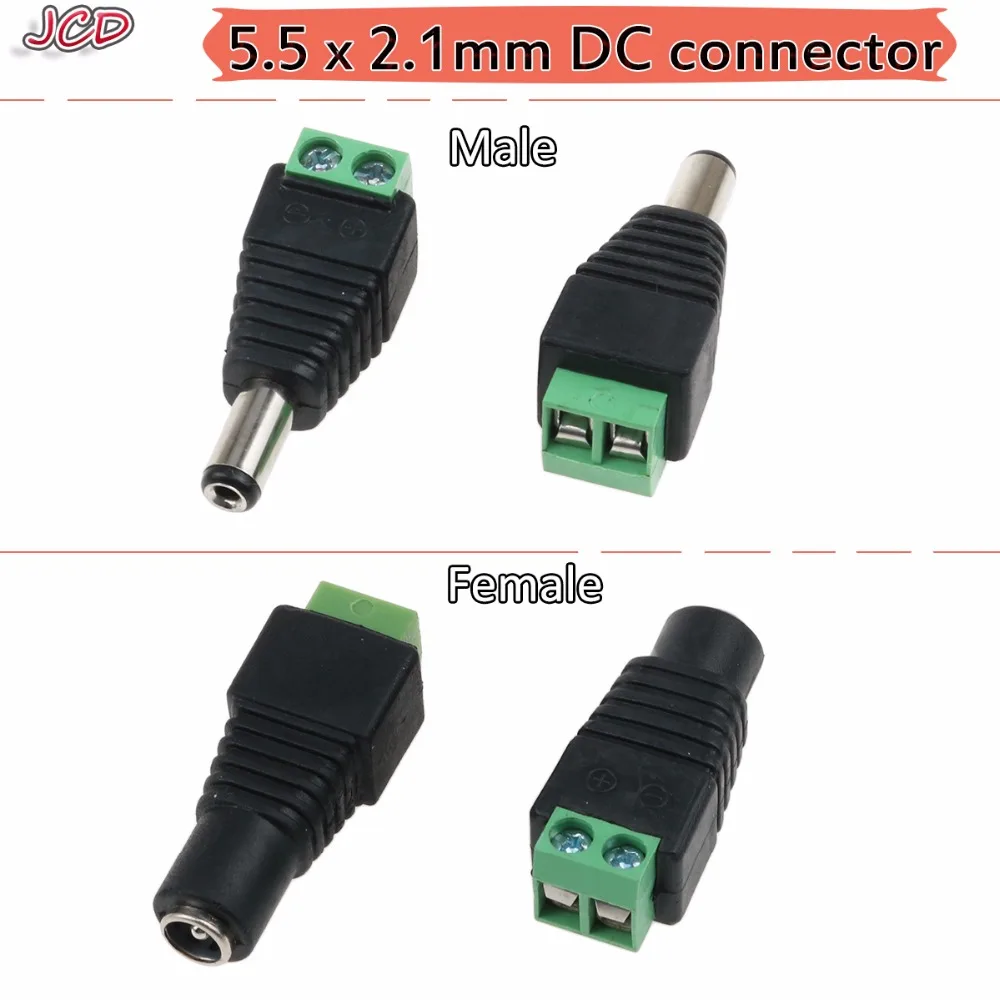 JCD 2.1 CCTV Cameras 2.1 x 5.5mm Female Male DC Power Plug Adapter DC Power Female Plug Jack Adapter Connector Male Plug Socket
JCD 2.1 CCTV Cameras 2.1 x 5.5mm Female Male DC Power Plug Adapter DC Power Female Plug Jack Adapter Connector Male Plug Socket