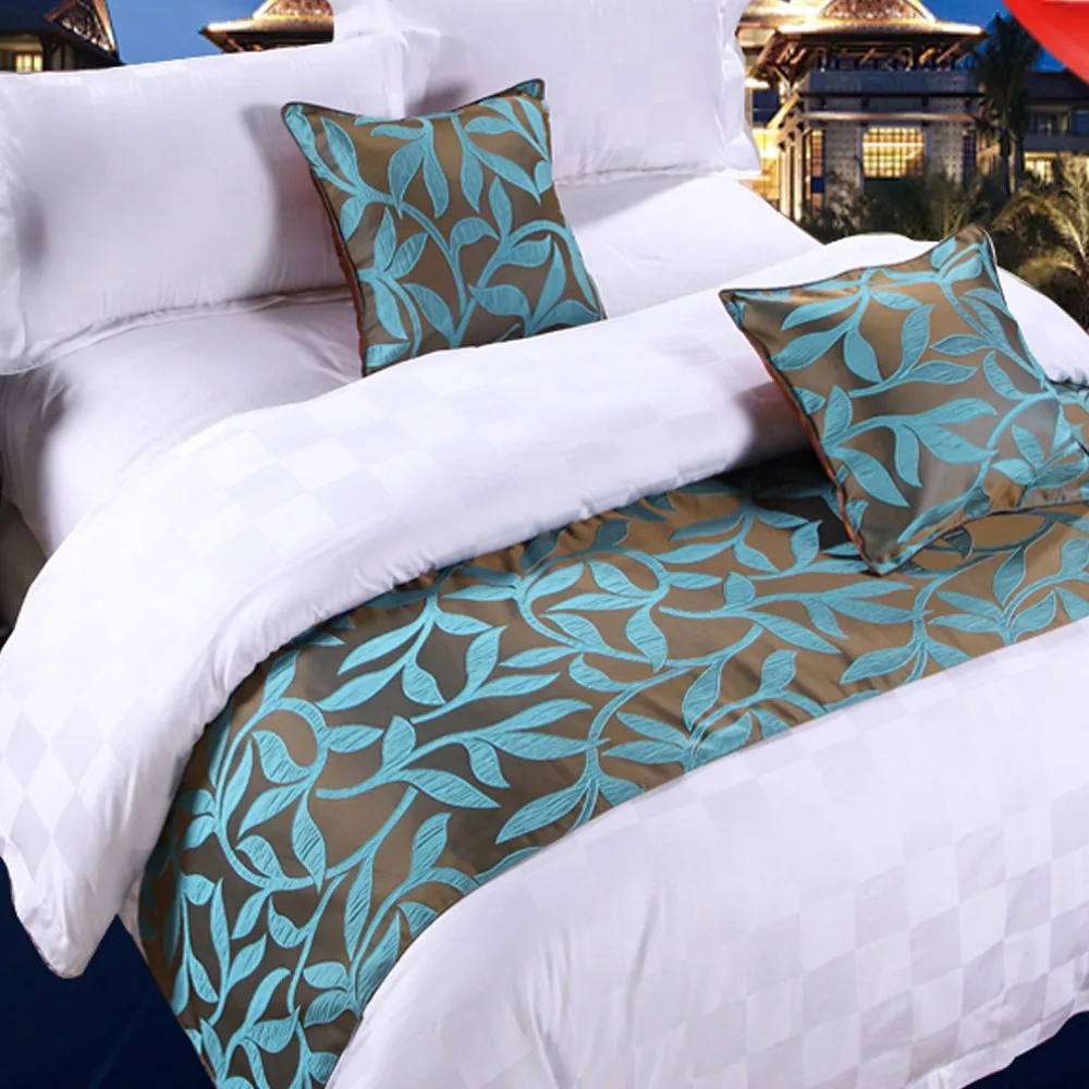 RAYUAN Hotel Bedspread Green Leaf Rustic Double Layer Bed Runner Throw Bedding Protector Single Queen King Bed Tail Towel
RAYUAN Hotel Bedspread Green Leaf Rustic Double Layer Bed Runner Throw Bedding Protector Single Queen King Bed Tail Towel