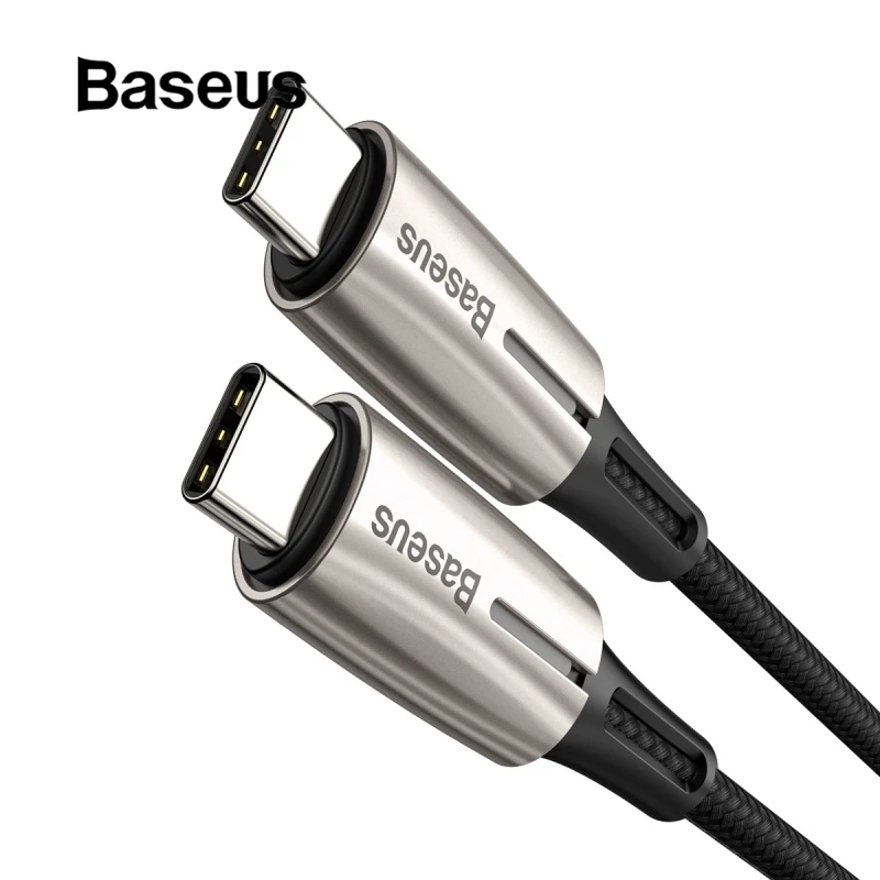 Baseus Falsh Charge USB Type C to USB C Cable for Huawei Xiaomi Support PD2.0 60W 20V 3A Quick Charge Cable for USB C Device
Baseus Falsh Charge USB Type C to USB C Cable for Huawei Xiaomi Support PD2.0 60W 20V 3A Quick Charge Cable for USB C Device