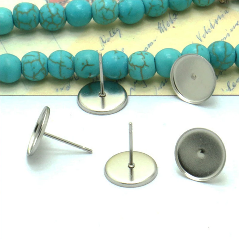 30pcs Stainless steel 10mm12mm into the round ear tray DIY jewelry earrings wholesale does not change color
30pcs Stainless steel 10mm12mm into the round ear tray DIY jewelry earrings wholesale does not change color