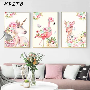 Unicorn Flamingo Deer Art Canvas Animal Poster Nursery Wall Painting Print Nordic Decoration Picture Modern Living Room Decor
Unicorn Flamingo Deer Art Canvas Animal Poster Nursery Wall Painting Print Nordic Decoration Picture Modern Living Room Decor