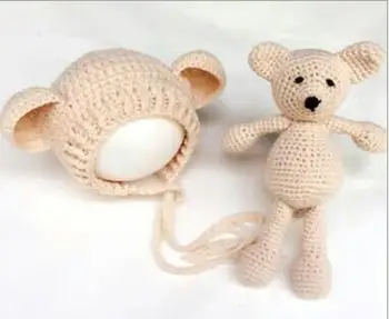 baby Teddy Bear Hat Crochet NEWBORN Hat , Mini Teddy Bear + hat 2pcs sets NEWBORN Photography Prop 0-1Month
baby Teddy Bear Hat Crochet NEWBORN Hat , Mini Teddy Bear + hat 2pcs sets NEWBORN Photography Prop 0-1Month