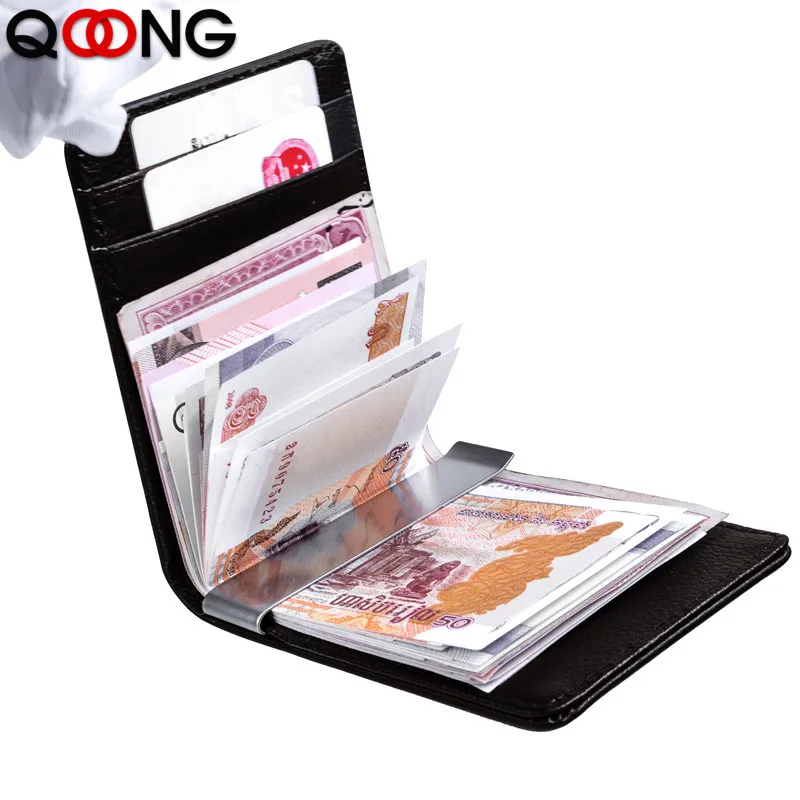 QOONG Business Card Holders Brand Designer Genuine Leather id & name Card Case Holder Men Simple Wallets Coin Purses Cash Clip
QOONG Business Card Holders Brand Designer Genuine Leather id & name Card Case Holder Men Simple Wallets Coin Purses Cash Clip