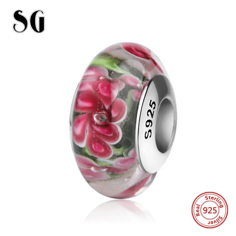 SG new arrival Murano glass beads sterling silver 925 red diy flower charms fit authentic European bracelets jewelry making gift
SG new arrival Murano glass beads sterling silver 925 red diy flower charms fit authentic European bracelets jewelry making gift